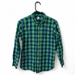 GAP Men's Vibrant Plaid Button-Down Shirt